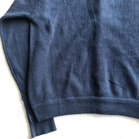 LACOSTEアクリルニットカーディガン  ネイビー