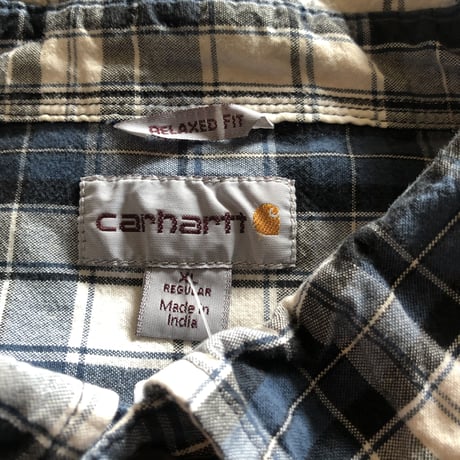 Carhartt 半袖チェックシャツ XL