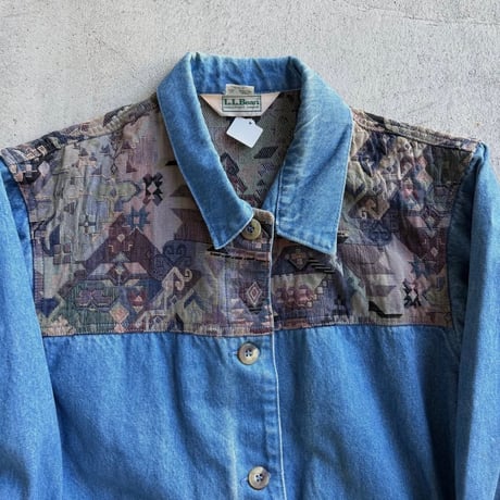 USA製 L.L.Bean 切替デニムジャケット