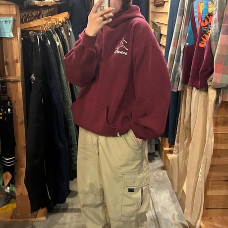 USA製 RUSSELL バックプリントフーディー