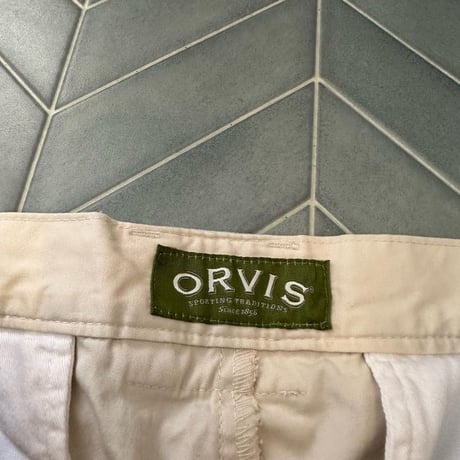 ORVISサイドポケットアイボリーカーゴパンツ