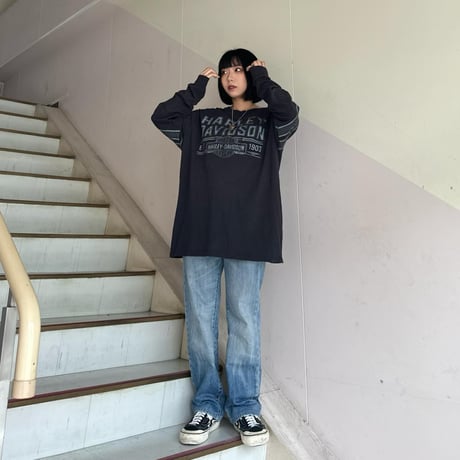 ハーレーダビッドソン 全面プリントTシャツ