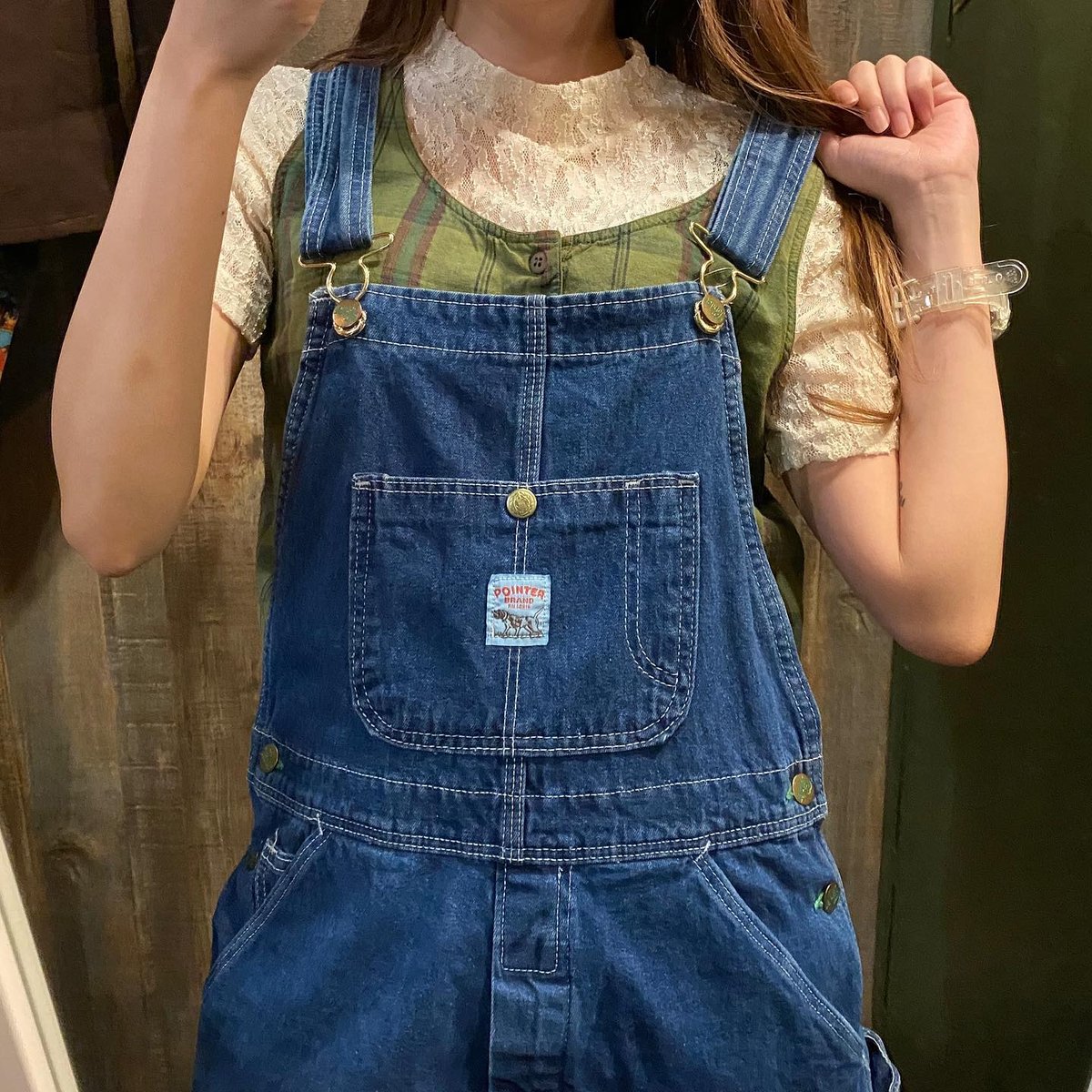 【美品】 POINTER デニム ショート サロペット fit=scale-down,w=1200