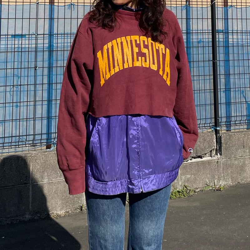 Champion reverse weave リメイクカレッジスウェット | CUSTOM F