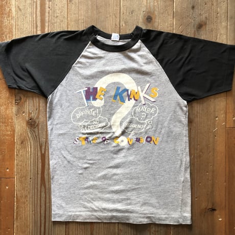 1980年代 ラグランスリーブバンドTシャツ  THE KINKS  S