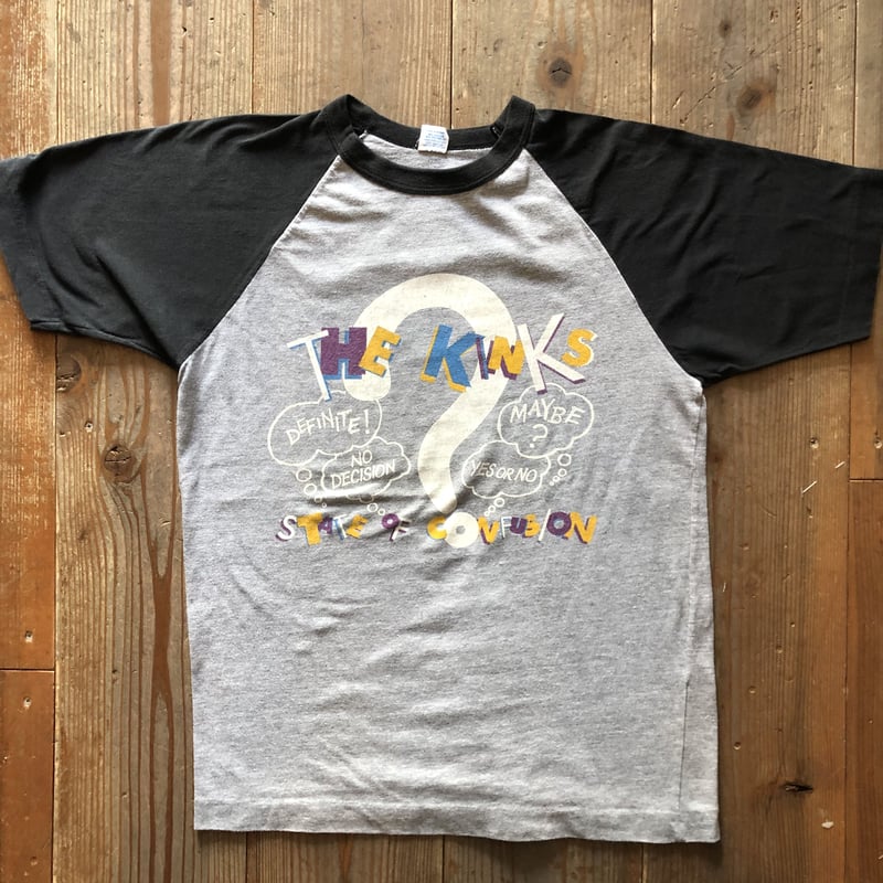 1980年代 ラグランスリーブバンドTシャツ THE KINKS S | CUSTOM F