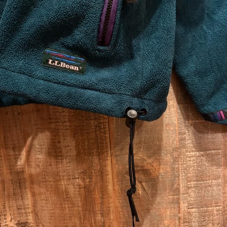 90s L.L.Bean ハーフジップフリースプルオーバー