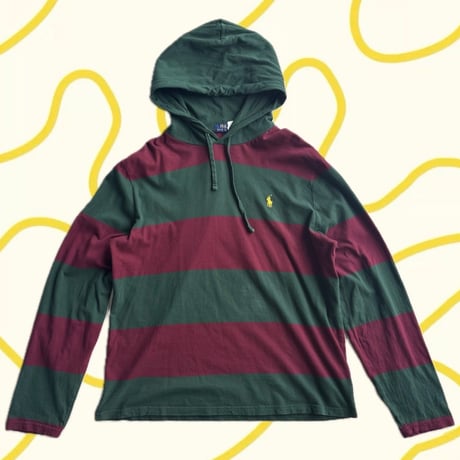 POLO ボーダーフーディー