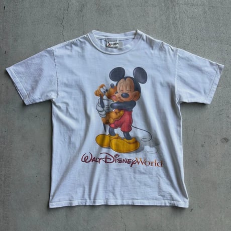 USA製 Walt Disney World ミッキー×プルート Tシャツ
