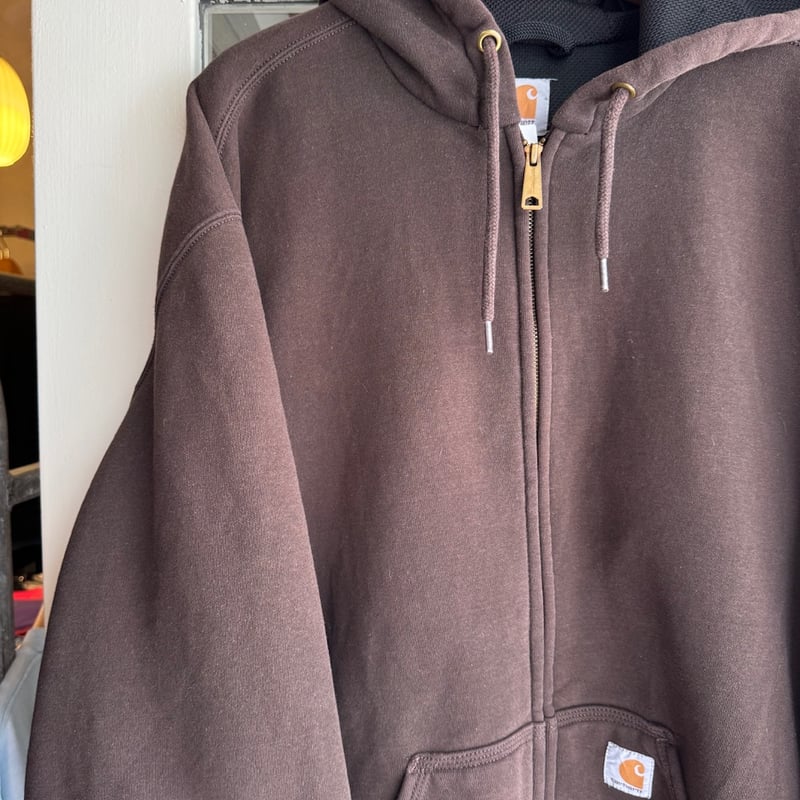 Carhartt バーガンディ フルジップフーディ Sサイズ k122-f23_6.jpg
