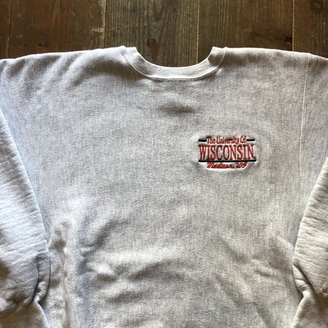 胸刺繍 WISCONSINチャンピオンリバースウィーブ XL