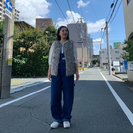 フェイクファーベスト