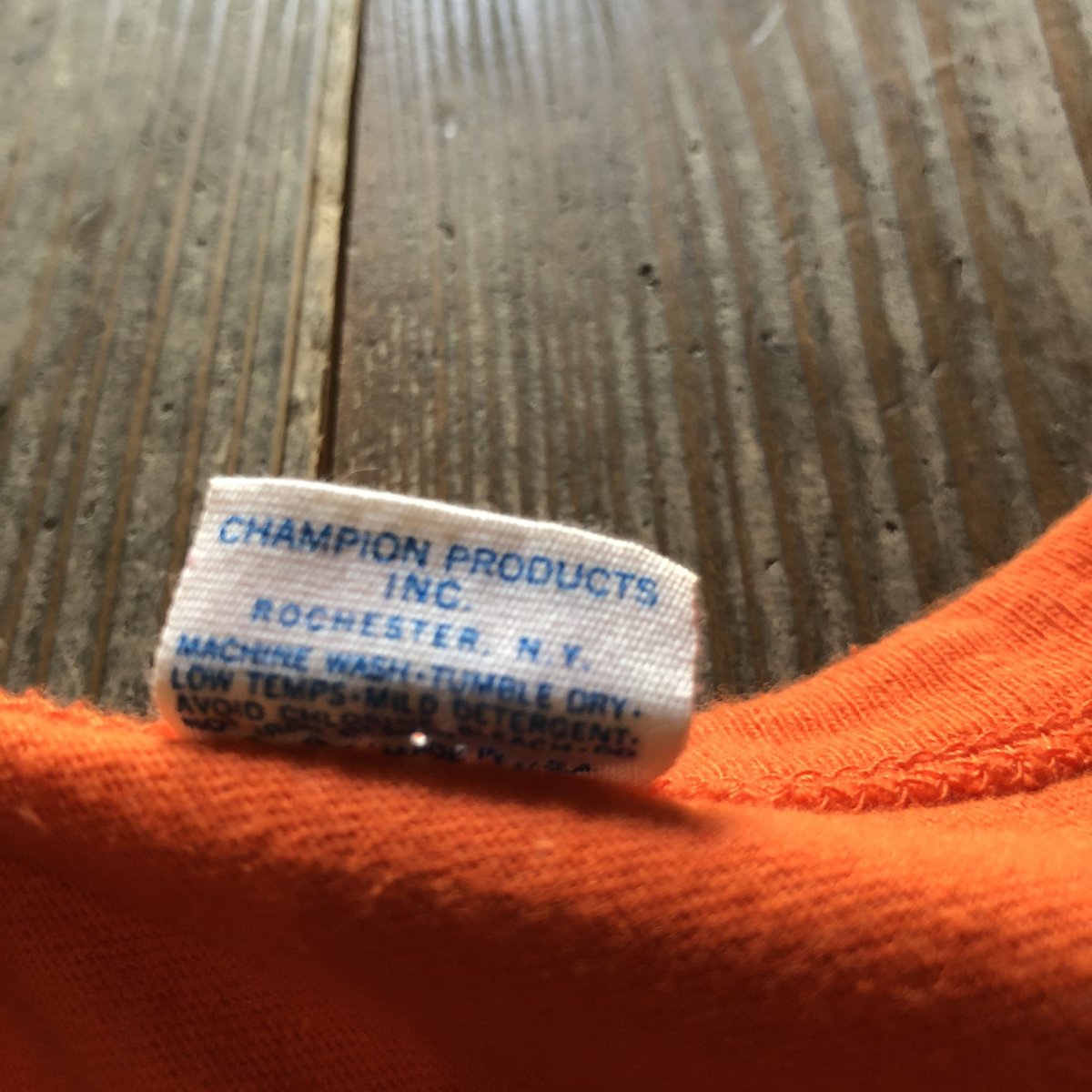 70年代バータグチャンピオンフットボールTシャツ M | CUSTOM FEVER