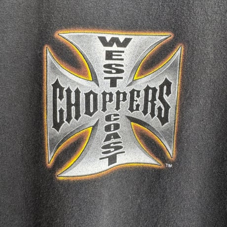 WEST COAST CHOPPERS 袖プリントロンT M
