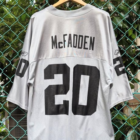 Reebok NFL レイダース メッシュゲームシャツ