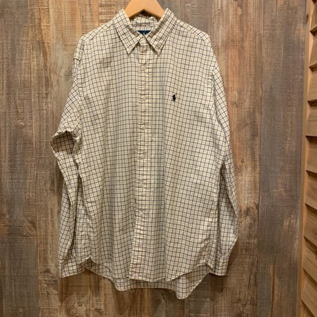 Ralph Laurenウィンドーペン長袖シャツ