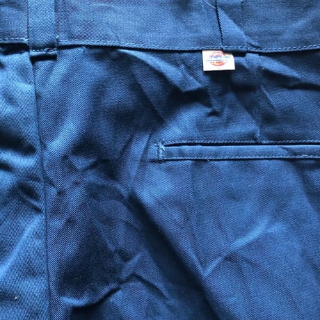 USA製未使用ディッキーズワークパンツ 2タックW34×L32 ネイビー