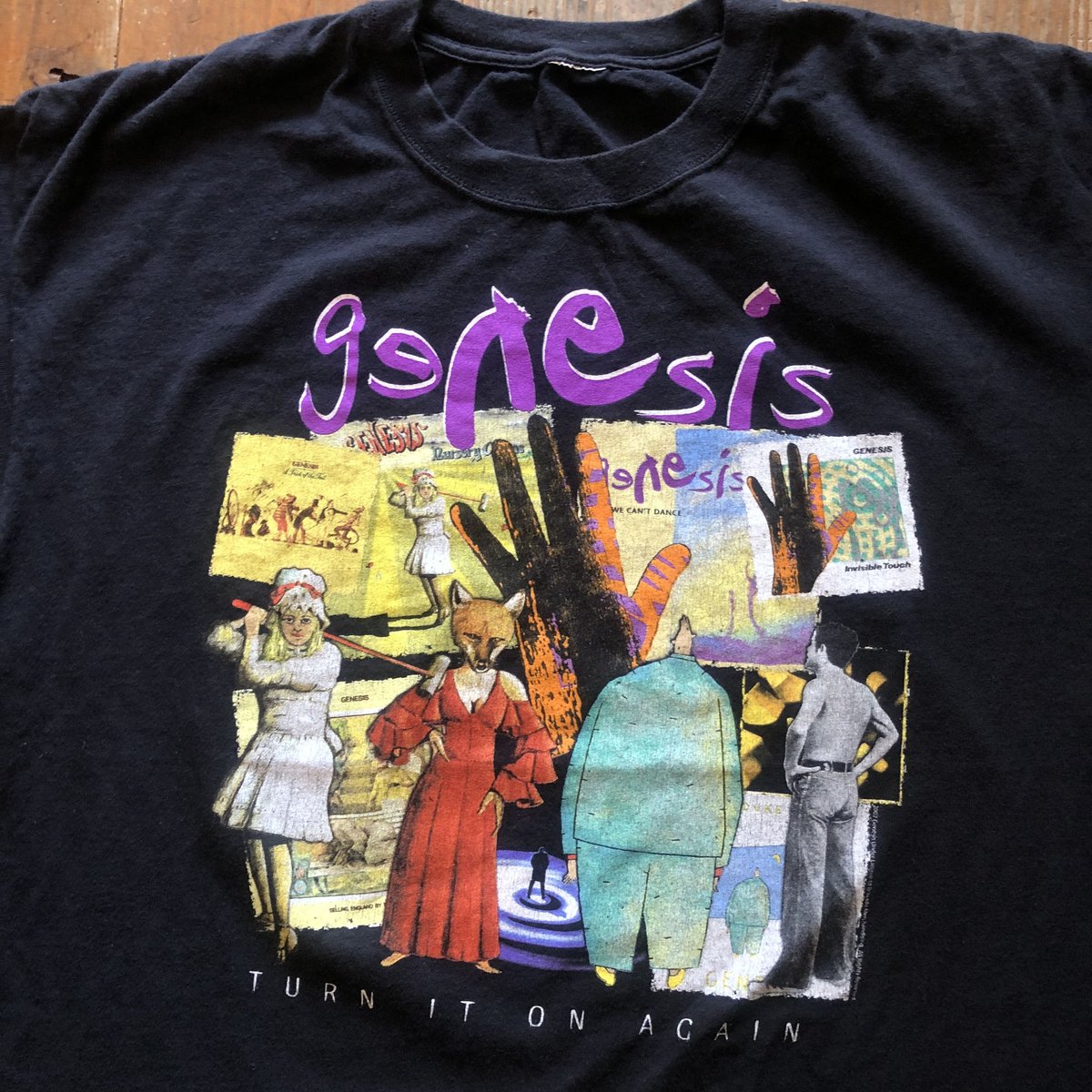 Genesis Turn It On Again バンドTシャツ XLサイズ fit=scale-down,w=1200