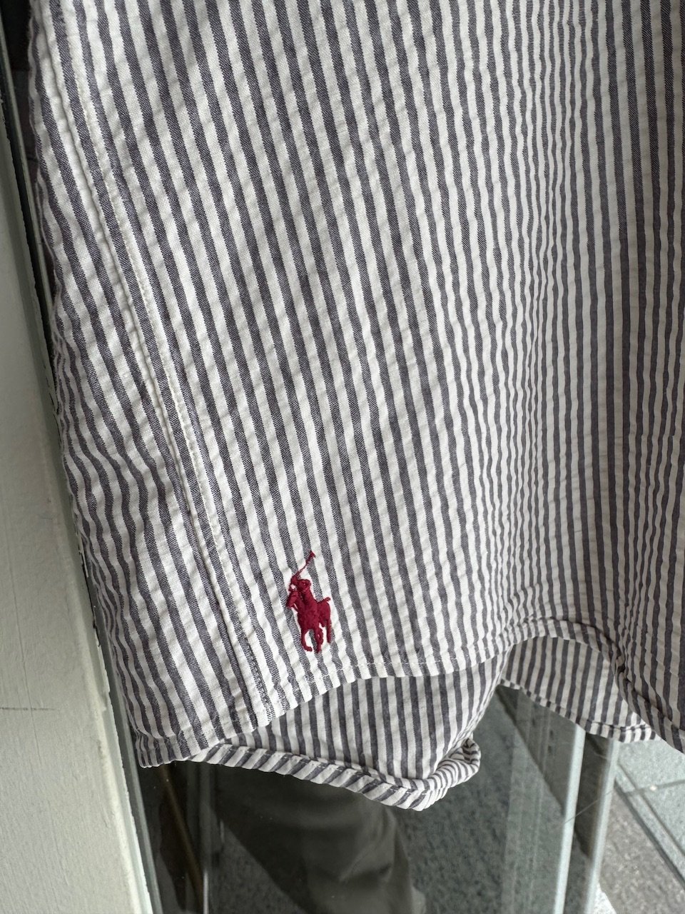 Ralph Lauren 半袖シアサッカーストライプシャツ | CUSTOM FEVER