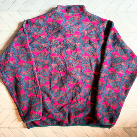 90s USA製 Columbia 総柄フリース