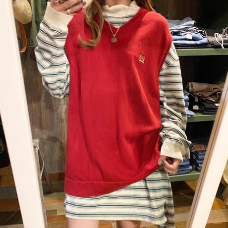TOMMY HILFIGER コットンニットベスト