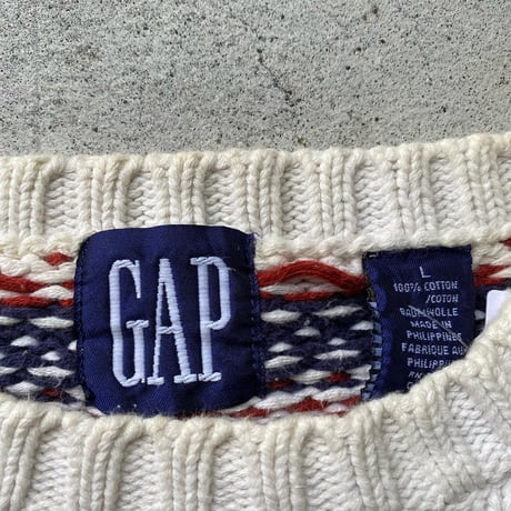GAP柄コットンニット