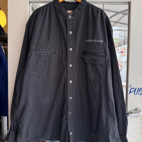 HARLEY DAVIDSON  バンドカラーシャツ