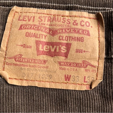 80'sUSA製 Levi's517コーデュロイ  W33×L33