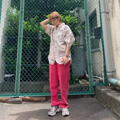 TOMMYヨット柄半袖シャツ