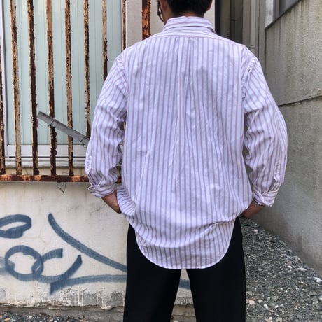 USA製Brooks Brothers L/Sストライプシャツ