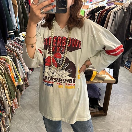 92年USA製フットボールTシャツ🏈