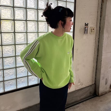 90s adidas 袖ラインスウェット