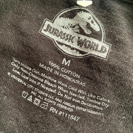 ジュラシックパーク両面Tシャツ