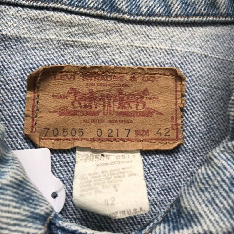 USA製 Levi's70505デニムジャケット | CUSTOM FEVER USA製 Levi's70505デニムジャケット | CUSTOM FEVER