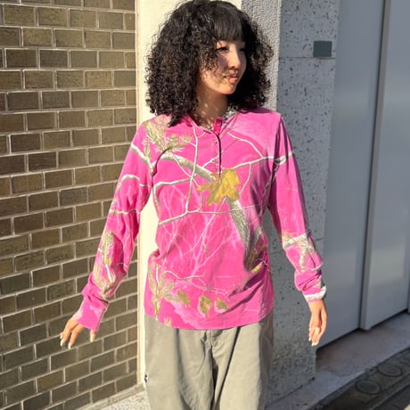 REALTREE ヘンリーネックロンT