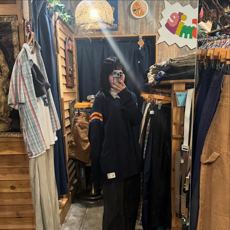 70s \"Eddie Bauer\"ラガーシャツ made in USA Lサイズ Eddie Bauer ラガーシャツ | CUSTOM FEVER