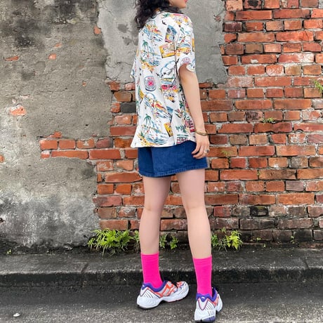 リゾート総柄シャツ