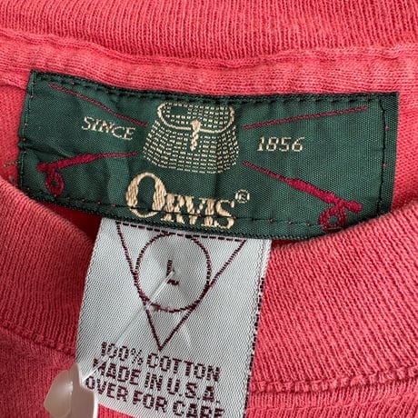 90's USA製 ORVIS 胸刺繍Tシャツ L