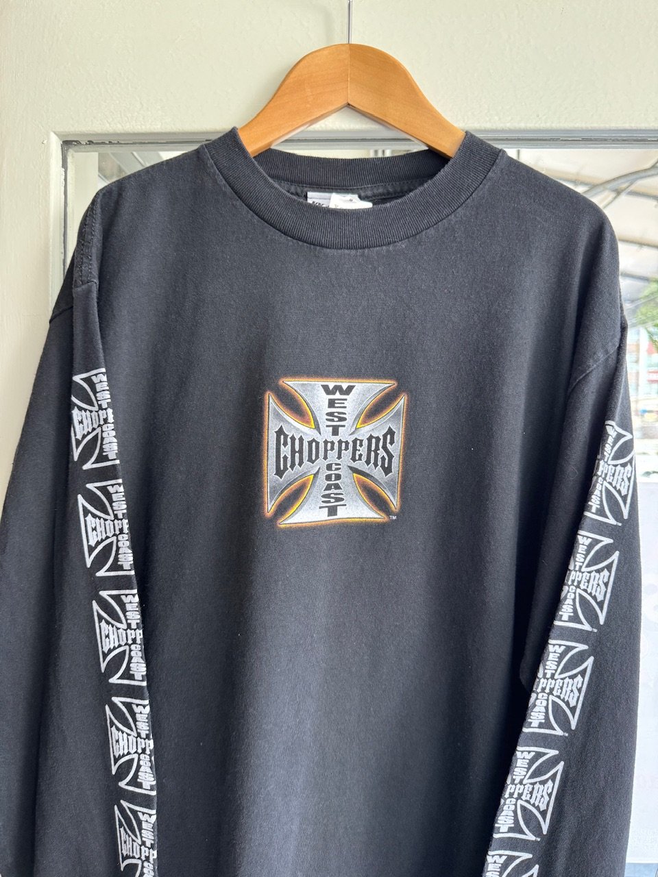 90's〜 West coast chopper 袖プリント ロンT 90´s〜 West coast chopper 袖プリント ロンT