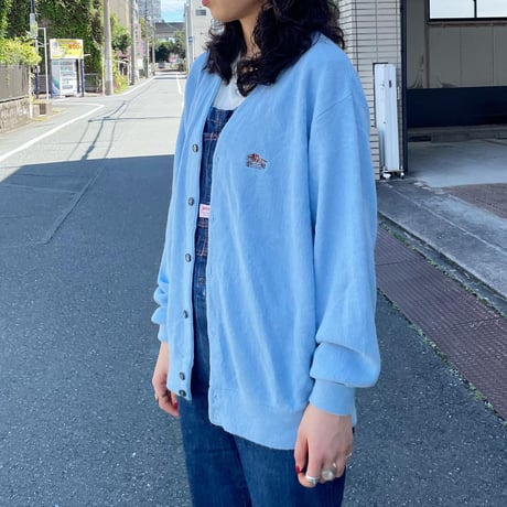 アクリルニットカーディガン