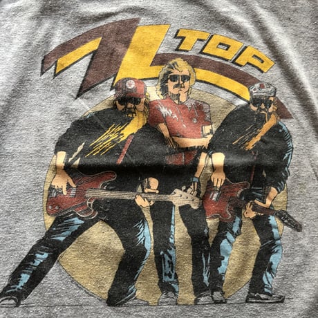 80年代ラグランスリーブバンドTシャツ ZZ TOP  XL