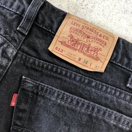カナダ製 Levi's512 ブラック  W34