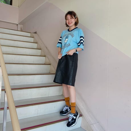 USA製ショート丈フットボールTシャツ