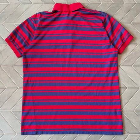 80s USA製 LACOSTE ボーダーポロシャツ