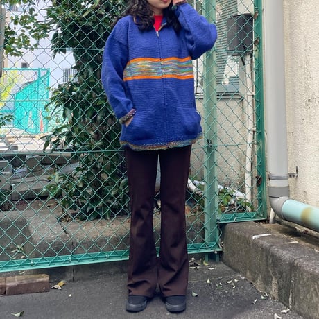 ハンドメイドフルジップニット