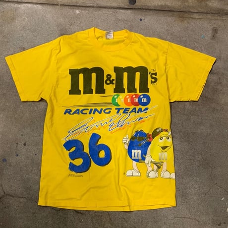 ｍ＆ｍ’ｓカーレース両面プリントTシャツ