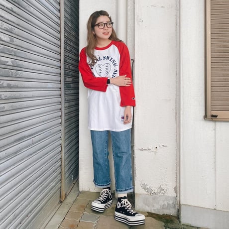 CHAMPIONラグランTシャツ