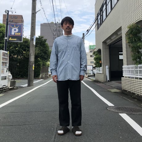 〝RRL〟 RALPH LAUREN バンドカラーシャツ  M