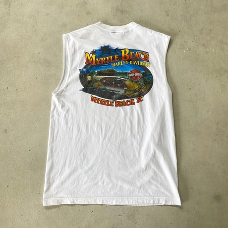 USA製Harley-DavidsonノースリーブTシャツ