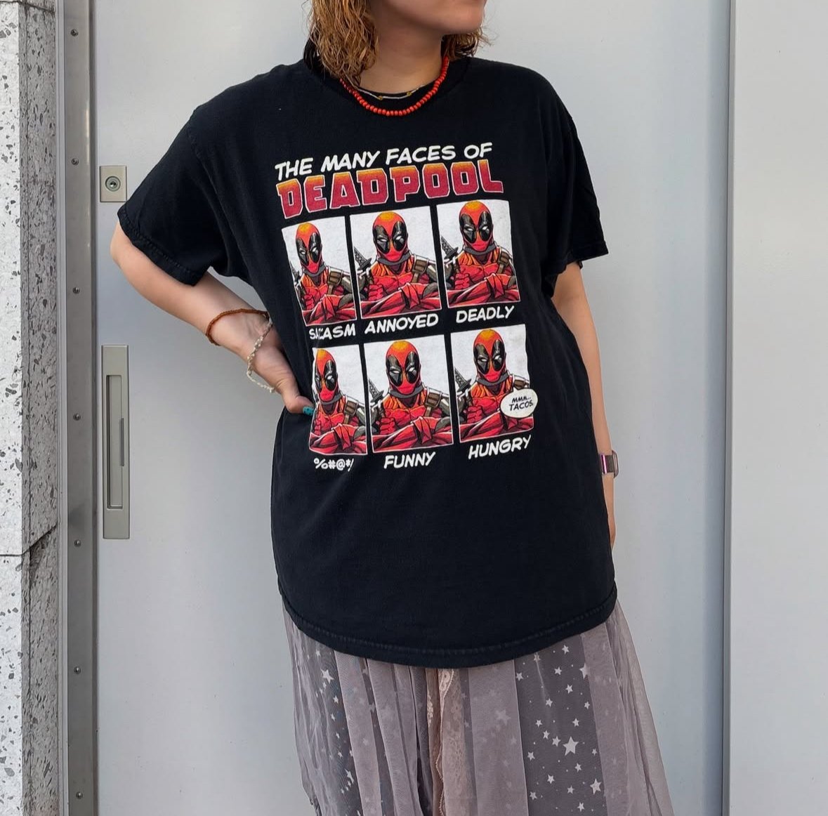 デッドプール 表情Tシャツ | CUSTOM FEVER